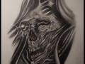Skull Design by Israel White-(Pencil)Mr.White Tattoos- lápiz