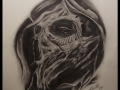 Skull Design by Israel White-(Pencil)Mr.White Tattoos- lápiz