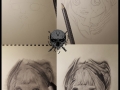 'Doll Series (1/6) Design Process by Israel White-(Pencil)Mr.White Tattoos- lápiz