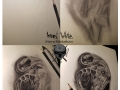 Design Process by Israel White-(Pencil)Mr.White Tattoos- lápiz