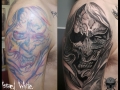 Freehand Demon Tattoo by Israel White (Mr.White Tattoos)