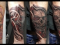 Dark Freehand Skull Tattoo by Israel White (Mr.White Tattoos)  (Ver timelapse video en blog)