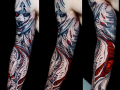 Freehand Sleeve by Israel White  (@mrwhitetattoos)
